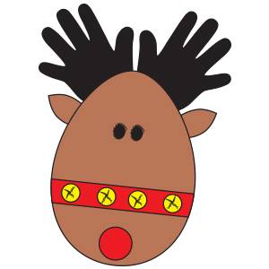 Click here to get a direction card for this fun reindeer craft. 