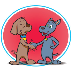 Blog-Dogs shaking hands