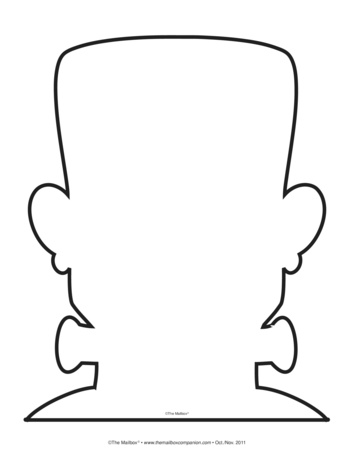 frankenstein head outline